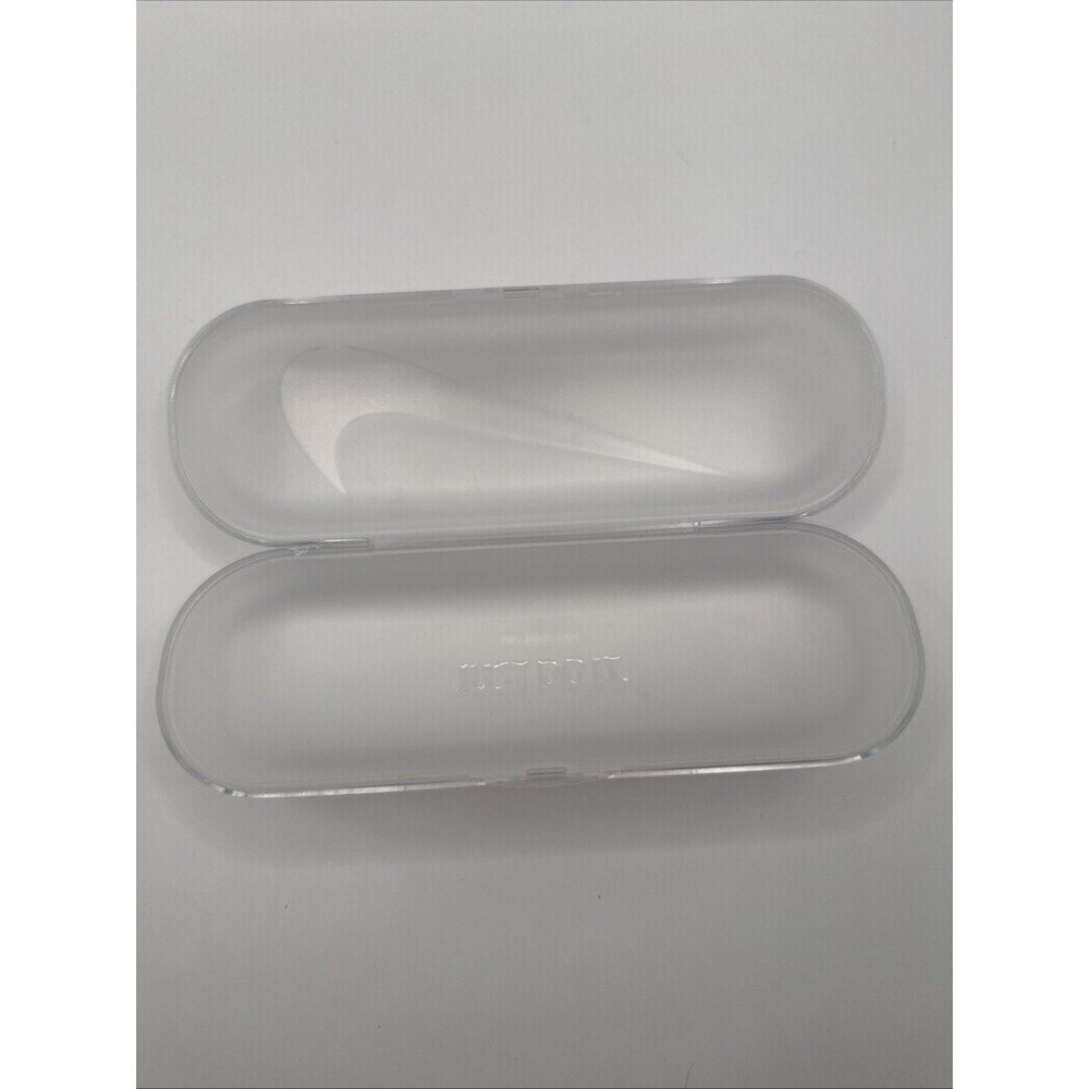 Nike Eye Glasses Case Hard Shell Sunglasses Case Frosted Clear Nike Swoosh Lg - Picture 3 of 6
